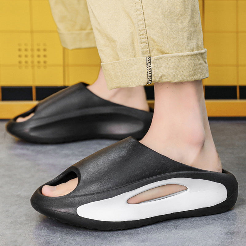Stylish Unisex Peep Toe Slippers - Comfortable Summer Beach Footwear for All