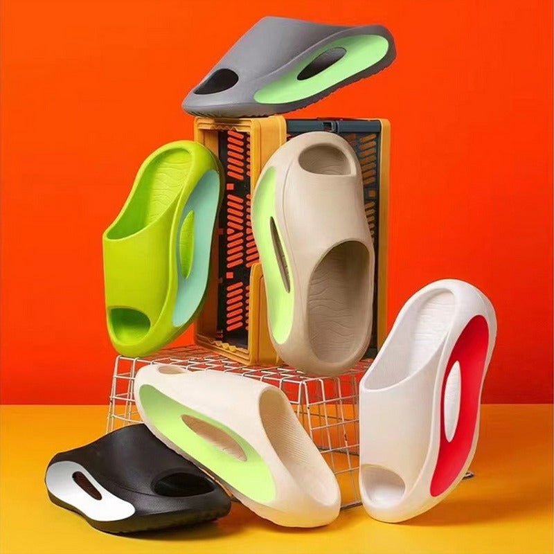 Stylish Unisex Peep Toe Slippers - Comfortable Summer Beach Footwear for All