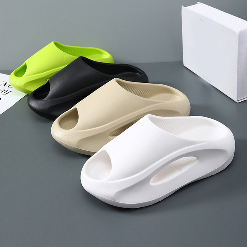 Stylish Unisex Peep Toe Slippers - Comfortable Summer Beach Footwear for All