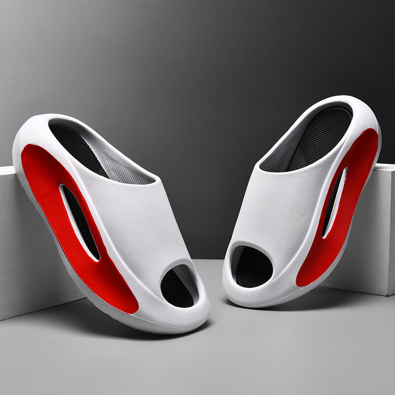 Stylish Unisex Peep Toe Slippers - Comfortable Summer Beach Footwear for All